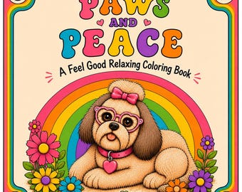 Shih Tzu Coloring Book | Cute Dog Coloring Pages for Adults, Teens and kids 7+ | Printable PDF Download