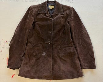 Blazer de ante marrón Caslon Y2K