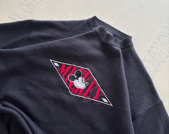 Sudadera vintage de cuello redondo de Mickey & Co de los años 90