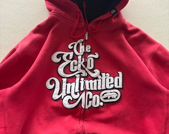 Y2K Baggy Ecko Unltd Kapuzenpullover
