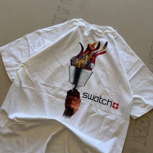 Camiseta vintage de los 90 de Swatch de los Juegos Olímpicos de Atlanta 1996