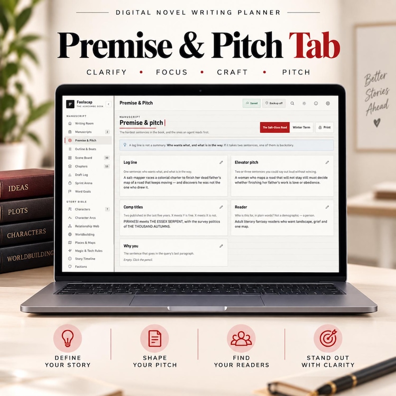Gui Exercises In Html And Javascript Digital Novel Writing Planner HTML, Fiction Author Story Organizer ...