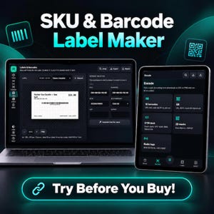 SKU-Generator und Barcode-Etiketten-Web-App | QR-Code- und Produktetiketten für Kleinunternehmen, Avery- und Thermodruck