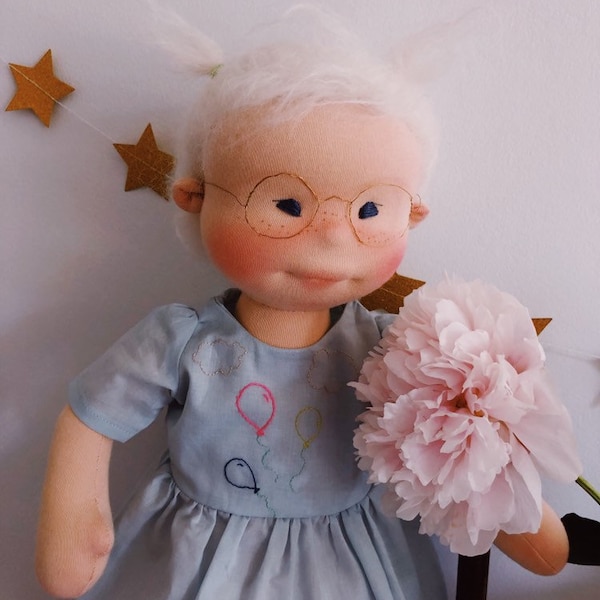 16 inches OOAK Waldorf Doll with Down Syndrome