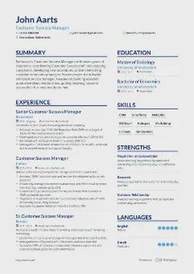 Creative Resume Template | Modern CV | Canva | Designer | Layout Design ...