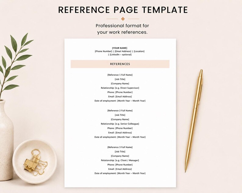 Modern CV Template | ATS Friendly Resume Bundle Insert (instant ...
