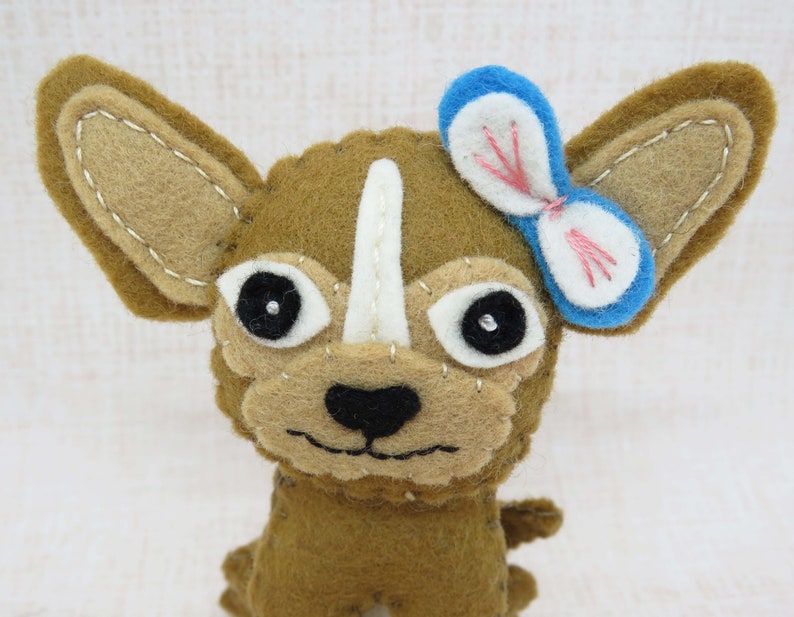 Dog Sewing Pattern chihuahua felt sewing pattern plushie Etsy