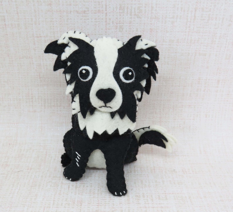Dog Sewing Pattern Border Collie Felt Sewing Pattern Etsy UK