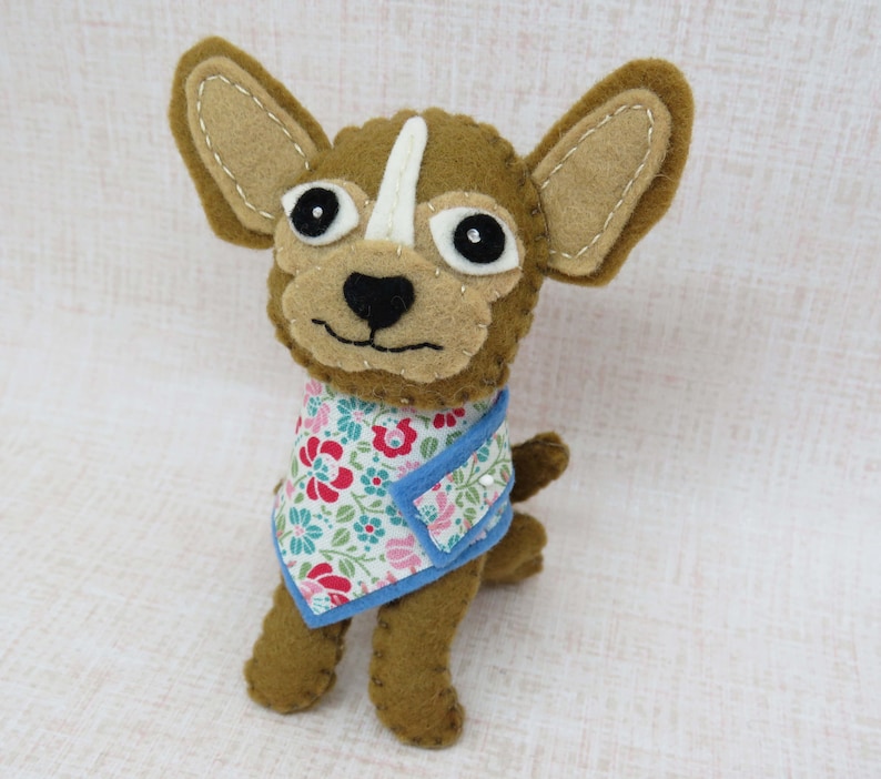Dog Sewing Pattern chihuahua felt sewing pattern plushie Etsy