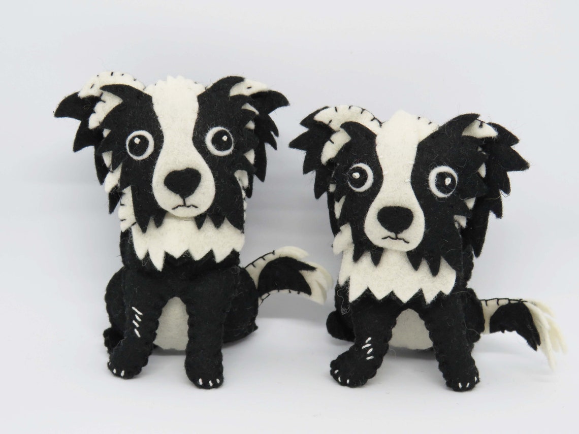 Dog Sewing Pattern Border Collie Felt Sewing Pattern Etsy UK