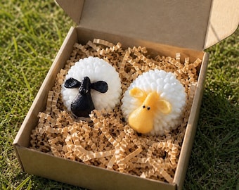 Sheep Soap Gift Set | Goat Milk | Vanilla Coconut Fragrance | Artisan Soap