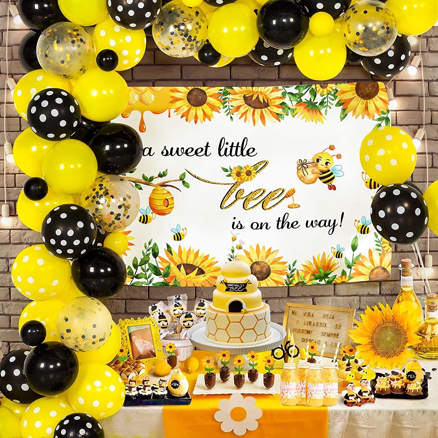 Bee Balloon Garland Arch Kit Bee Baby Shower Decorations for -  Israel