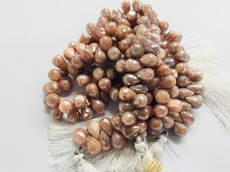 Peach Mystic Moonstone Faceted