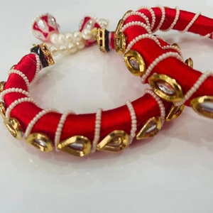 Pair of Chuda rakhi , lumba rakhi , rakhi for bhabhi , rakhi bracelet . Rakhi gift