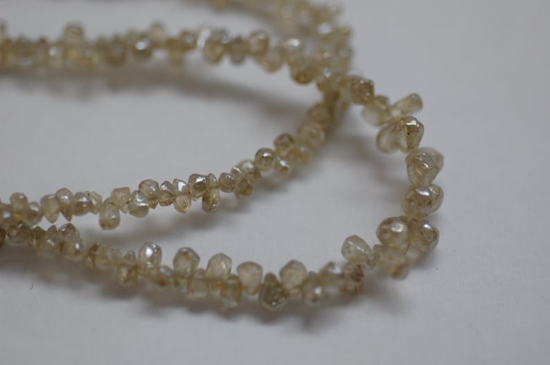 Rough Cut Drop Yellow Natural Zircon Faceted Platinum Polished