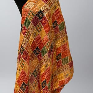 Chinon Silk Dupatta, Bandhej Print Dupatta 2.25 Meter Free Size, Wedding Gift, Return Gift, beach wrap , sarong , summer scarf ,