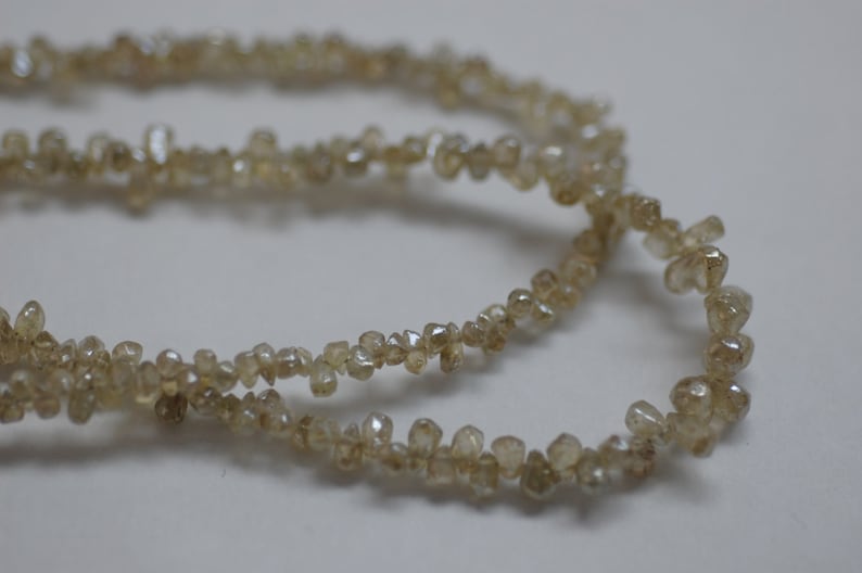 Rough Cut Drop Yellow Natural Zircon Faceted Platinum Polished