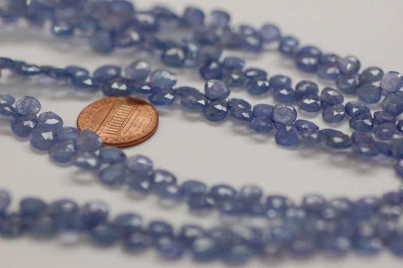 Tanzanite Hearts Faceted NATURAL