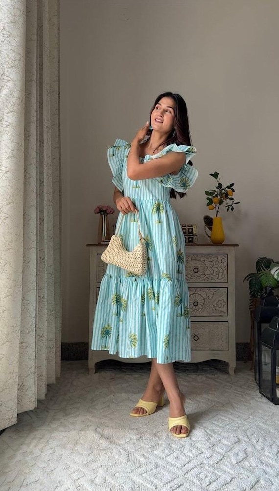 dress shops in panama city beach fl ZESICA Womens Summer Casual Flowy Vacation Maxi Dress 2026 Short Puff –  zesica main image 1