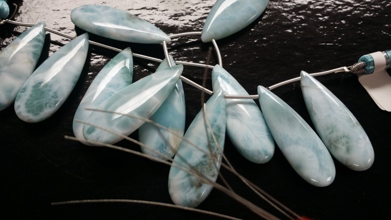 Beautiful Natural Larimar Pears