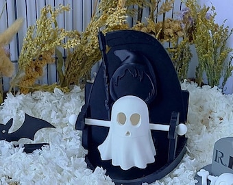 Ghost rat foraging toy - Halloween cage acccessory - rat enrichment toys