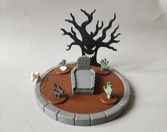 Graveyard puzzle toy - Halloween pet accessory - Rat enrichment