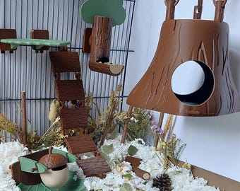 Rat cage accessories - Rat Treetop bundle - Small pet accessories