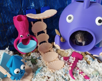 Rat cage accessories - Rat Deep bundle - Small pet accessories