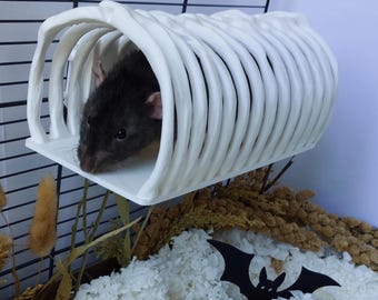 Ribcage mounted tunnel - Halloween cage acccessor - rat cage accessories - mice cage accessories