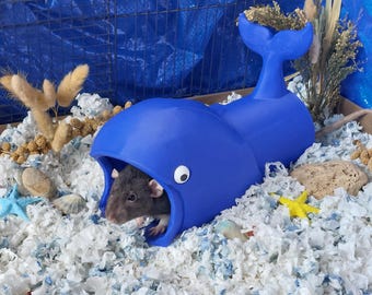 Whale tunnel for small animals - hamster hide - rat cage tunnel