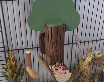 Rat tree feeder - rat enrichment toys - rat accessories