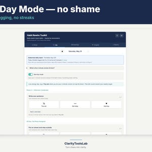 ADHD Habit Tracker Toolkit | Dopamine Menu, Habit Stacking Planner imagen 3