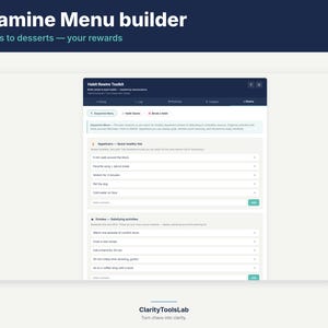 ADHD Habit Tracker Toolkit | Dopamine Menu, Habit Stacking Planner imagen 4