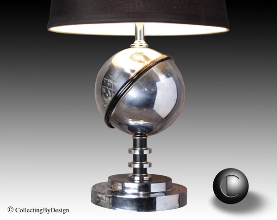 Art deco saturn lamp deals