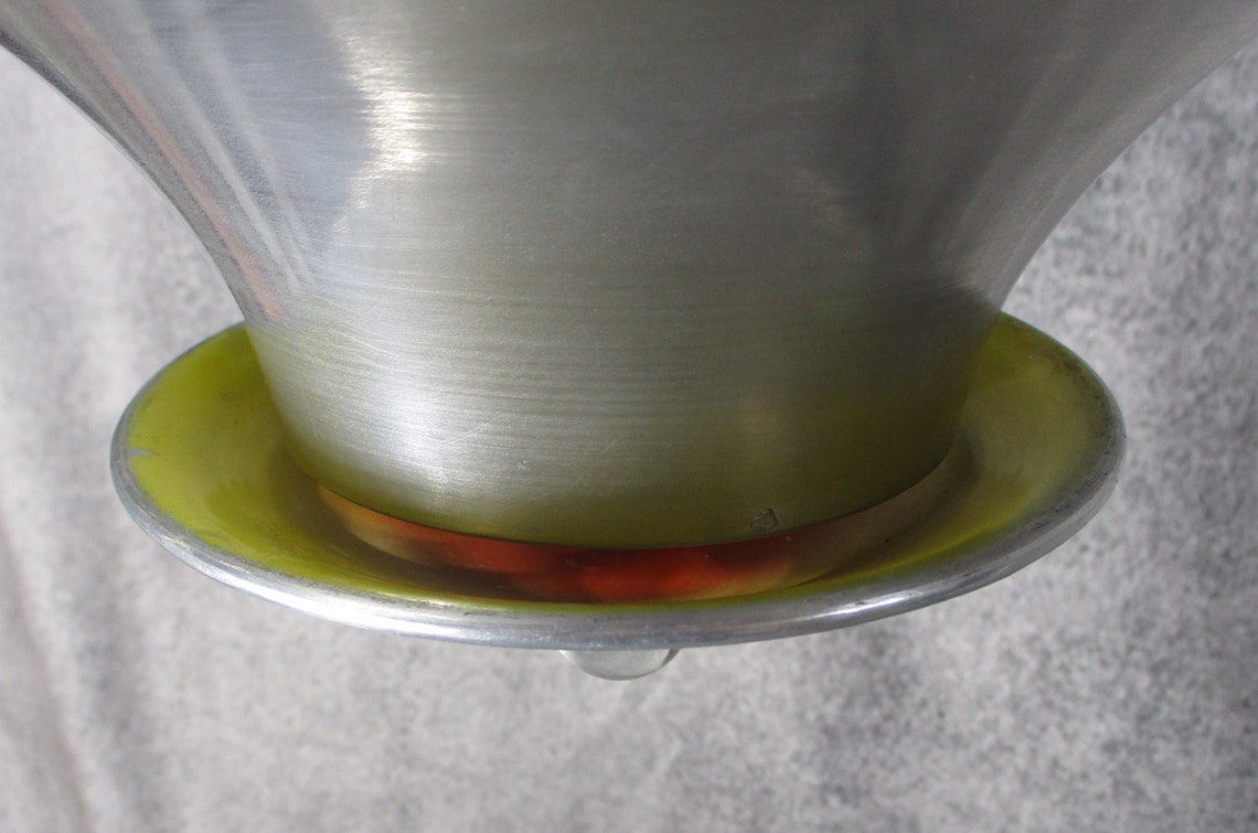 1935 Art Metal Company Machine Age Art Deco Double Shade Etsy