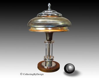 Iconic MARKEL Streamline Modernist Art Deco Desk Lamp c.1936  RESTORED