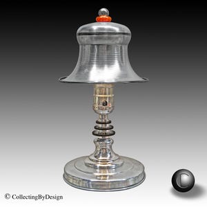 Petite Art Deco Machine Age Chrome & Catalin Bakelite Lamp c.1935 - RESTORED