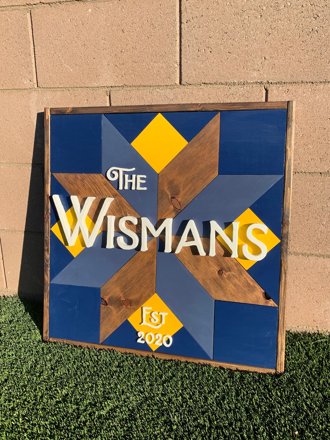 Custom Wooden Barn Quilt Wall Art Etsy