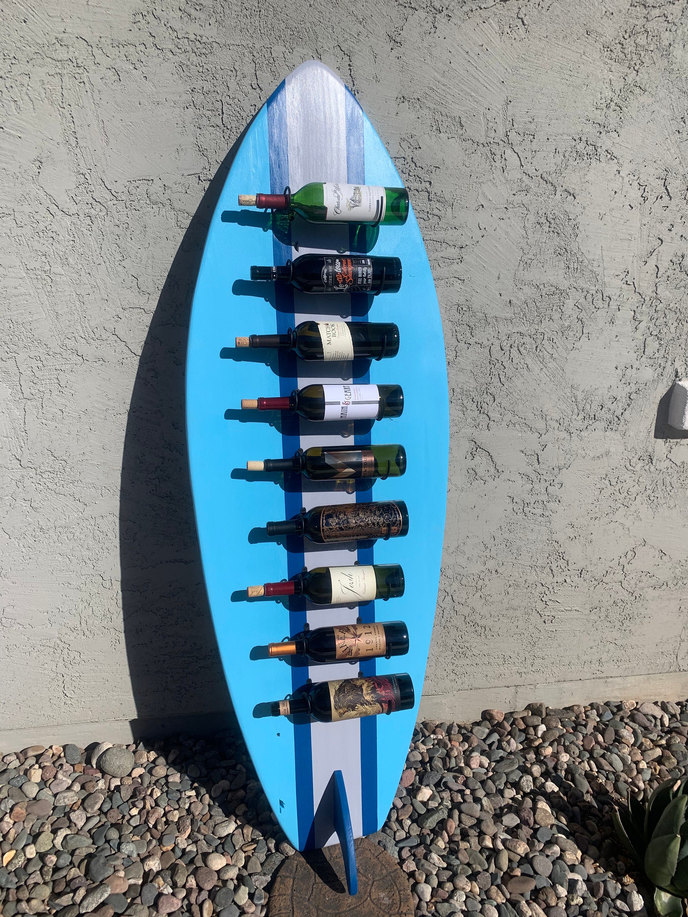 Custom Surfboard Wine Rack Etsy.de