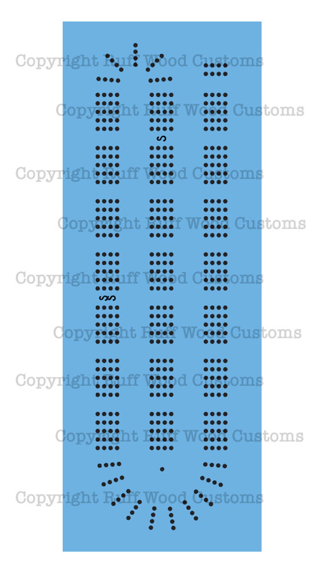 4 Track Cribbage Board Pattern Files - Etsy