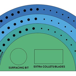 Router Bit Tiered Storage Pattern SVG