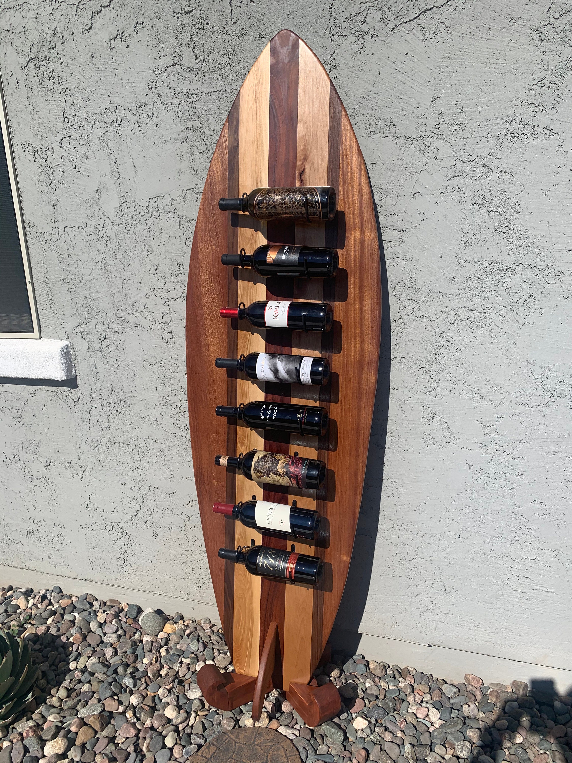 Custom Surfboard Wine Rack Etsy.de
