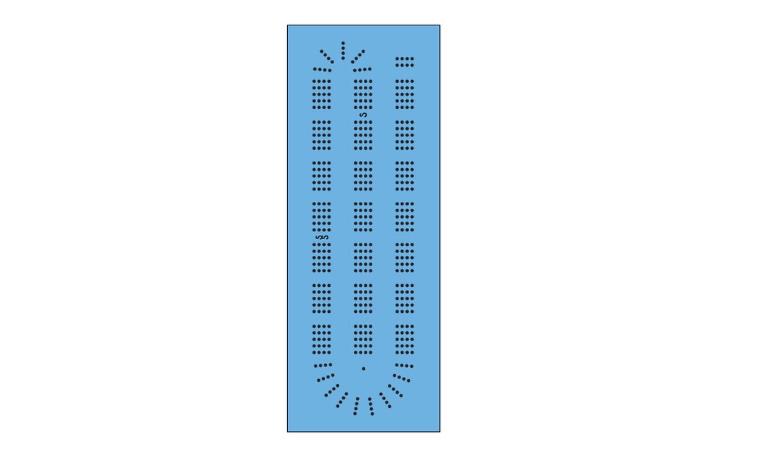 4 Track Cribbage Board Pattern Files - Etsy