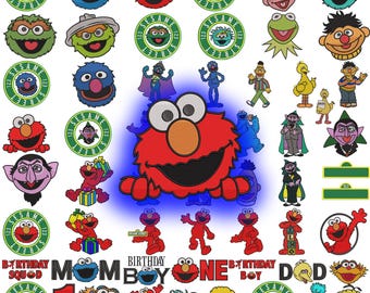 58 Street Muppets FILE Diseño de bordado, 8 tamaños Descarga digital