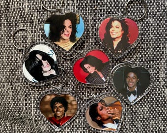 Portachiavi a forma di cuore di Michael Jackson