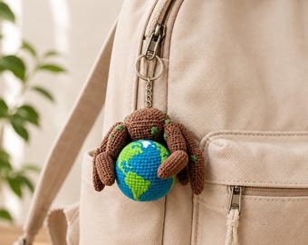 Project Hail Mary Rocky Keychain, Rocky Amigurumi, Crochet Spider Alien Plush, Sci Fi Gift, Handmade Crochet Keychain