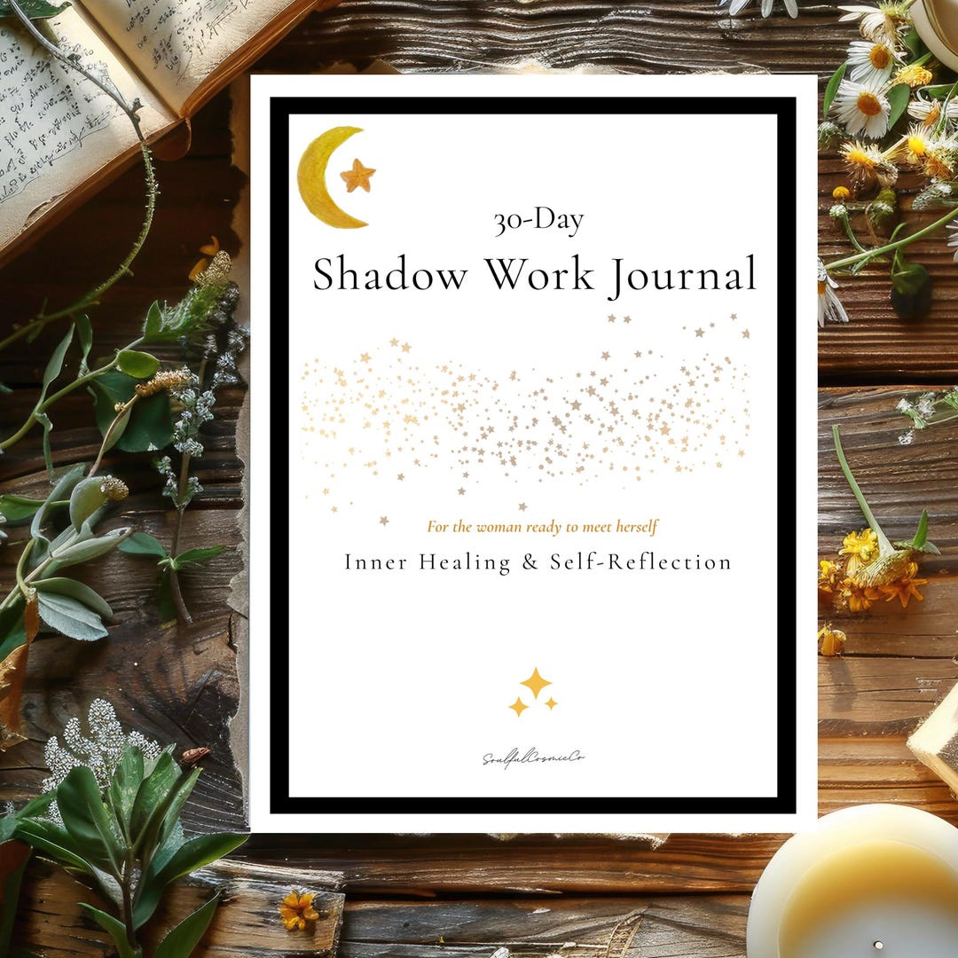 30-day Shadow Work Journal Printable PDF | Inner Healing Guided Journal ...