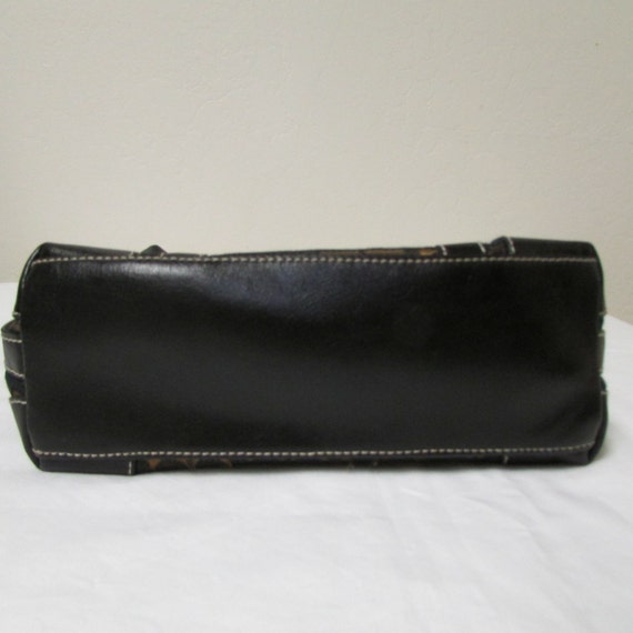 Vintage Liz Claiborne Black With Brown And Gold F… - image 5