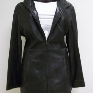 Andrew Marc New York Brand Women&#39;s Medium Black Leather Jacket
