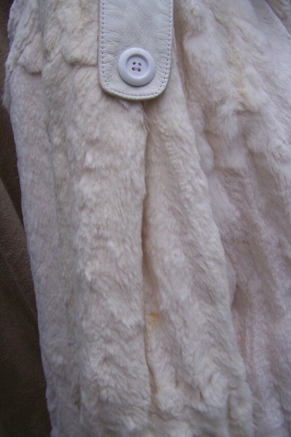 SUPER SOFT Cream Color Vintage Womens Rabbit Fur Stro… - Gem